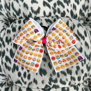 Emoji Cheerleading Bow